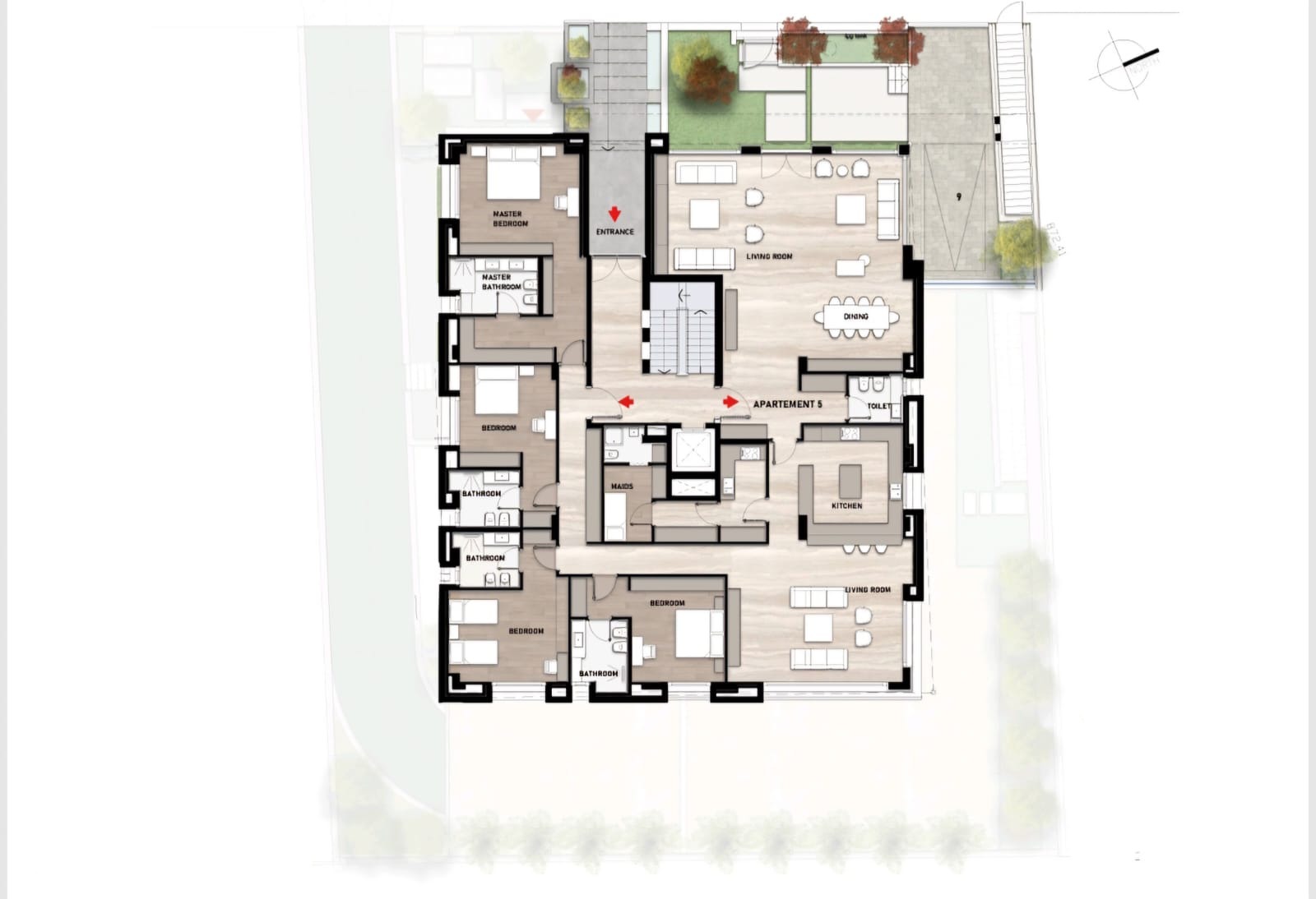 A modern super deluxe apartment is available for sale in Abdoun. - Property Image 2